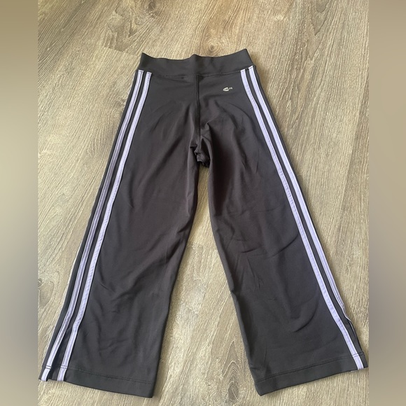 Adidas Climalite Lilac Stripe Girls Small Track Pants - Picture 7 of 7
